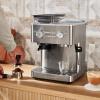 imageKitchenAid Semi Automatic Espresso Machine with Burr Grinder 25L Cast Iron Black KES6551BKBrushed Stainless Steel