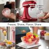 imageKitchenAid Shave Ice Attachment KSMSIA White 4 MoldsShave Ice Attachment