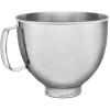 imageKitchenAid 5 Quart Stainless Steel Bowl for all KitchenAid 455 Quart TiltHead Stand Mixers KSM5SSBHM Hammered Stainless