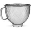 imageKitchenAid 5 Quart Stainless Steel Bowl for all KitchenAid 455 Quart TiltHead Stand Mixers KSM5SSBQB Quilted StainlessQuilted Stainless Steel