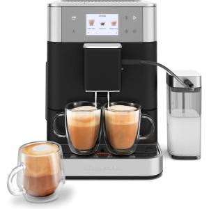 imageKitchenAid Fully Automatic Espresso Machine KF7 with Milk Attachment KES8557BK Cast Iron BlackCast Iron Black