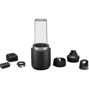 imageKitchenAid Go Cordless Personal Blender  battery included KSBR256Black Matte