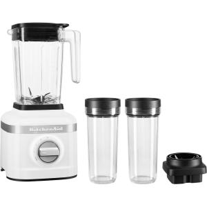 imageKitchenAid K150 3 Speed Ice Crushing Blender with 2 Personal Blender Jars  KSB1332Y  White 48 oz