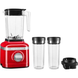 imageKitchenAid K150 3 Speed Ice Crushing Blender with 2 Personal Blender Jars  KSB1332YPassion Red 48 oz