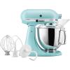 imageKitchenAid Artisan Series 5Quart TiltHead Stand Mixer  KSM150PS MilkshakeMineral Water