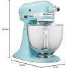 imageKitchenAid Artisan Series 5Quart TiltHead Stand Mixer  KSM150PS MilkshakeMineral Water