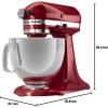 imageKitchenAid Artisan Series 5Quart TiltHead Stand Mixer  KSM150PS MilkshakeRed