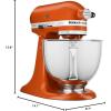 imageKitchenAid Artisan Series 5Quart TiltHead Stand Mixer  KSM150PS MilkshakeScorched Orange