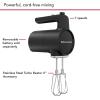 imageKitchenAid Go Cordless Hand Mixer  battery sold separately KHMR700Black Matte