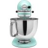 imageKitchenAid KSMPRA Stand Mixer Attachment Pasta Roller ampamp Cutter 3Piece Set Stainless SteelPasta Roller  Cutter  Mixer Ice Blue