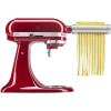 imageKitchenAid KSMPRA Stand Mixer Attachment Pasta Roller ampamp Cutter 3Piece Set Stainless SteelPasta Roller  Cutter  Mixer Ice Blue