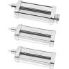 imageKitchenAid KSMPRA Stand Mixer Attachment Pasta Roller ampamp Cutter 3Piece Set Stainless SteelPasta Roller  Cutter  Mixer Ice Blue