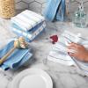 imageKitchenAid Albany Dishcloth 8 Pack Set Passion RedWhite 12quotx12quotBlue VelvetWhite