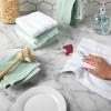imageKitchenAid Albany Dishcloth 8 Pack Set Passion RedWhite 12quotx12quotPistachioWhite