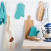 imageKitchenAid Ribbed Soft Silicone Oven Mitt Set Smoked Paprika 2 CountAqua Sky