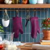 imageKitchenAid Ribbed Soft Silicone Oven Mitt Set Smoked Paprika 2 CountBeet