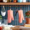 imageKitchenAid Ribbed Soft Silicone Oven Mitt Set Smoked Paprika 2 CountBird of Paradise