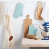 imageKitchenAid Ribbed Soft Silicone Oven Mitt Set Smoked Paprika 2 CountMineral Water Aqua