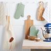 imageKitchenAid Ribbed Soft Silicone Oven Mitt Set Smoked Paprika 2 CountPistachio Green