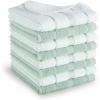 imageKitchenAid Albany Dishcloth 8 Pack Set Passion RedWhite 12quotx12quotPistachioWhite