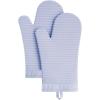 imageKitchenAid Ribbed Soft Silicone Oven Mitt Set Smoked Paprika 2 CountLavender Cream