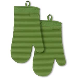 imageKitchenAid Ribbed Soft Silicone Oven Mitt Set Smoked Paprika 2 CountMatcha