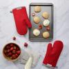imageKitchenAid Asteroid Oven Mitt Set Cobalt Blue 7quotx125quotFire Red