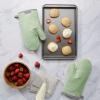 imageKitchenAid Asteroid Oven Mitt Set Cobalt Blue 7quotx125quotPistachio Green