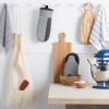 imageKitchenAid Beacon TwoTone NonSlip Oven Mitt Set Majestic Yellow 575quotx13quot 2 PieceCool GreyFrost Grey