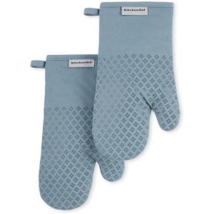 imageKitchenAid Asteroid Oven Mitt Set Cobalt Blue 7quotx125quotFog Blue