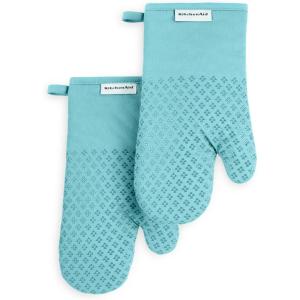 imageKitchenAid Asteroid Oven Mitt Set Cobalt Blue 7quotx125quotMineral Water