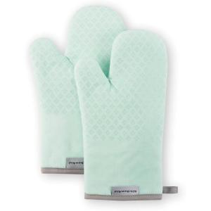 imageKitchenAid Asteroid Oven Mitt Set Cobalt Blue 7quotx125quotMineral Water Aqua