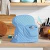 imageKITCHENAID Fitted TiltHead Solid Stand Mixer Cover with Storage Pocket Quilted 100 Cotton Onyx Black 144quotx18quotx10quotBlue Velvet