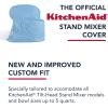 imageKITCHENAID Fitted TiltHead Solid Stand Mixer Cover with Storage Pocket Quilted 100 Cotton Onyx Black 144quotx18quotx10quotBlue Velvet