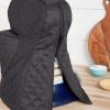 imageKITCHENAID Fitted TiltHead Solid Stand Mixer Cover with Storage Pocket Quilted 100 Cotton Onyx Black 144quotx18quotx10quotCharcoal Grey