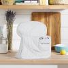 imageKITCHENAID Fitted TiltHead Solid Stand Mixer Cover with Storage Pocket Quilted 100 Cotton Onyx Black 144quotx18quotx10quotInk Blue Stripe