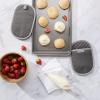 imageKitchenAid Asteroid Pot Holder 2Pack Set Boysenberry Purple 65quotx10quotCharcoal Grey