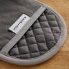 imageKitchenAid Asteroid Pot Holder 2Pack Set Boysenberry Purple 65quotx10quotCharcoal Grey