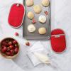 imageKitchenAid Asteroid Pot Holder 2Pack Set Boysenberry Purple 65quotx10quotFire Red