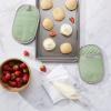 imageKitchenAid Asteroid Pot Holder 2Pack Set Boysenberry Purple 65quotx10quotPistachio Green
