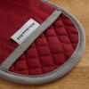 imageKitchenAid Asteroid Pot Holder 2Pack Set Boysenberry Purple 65quotx10quotSmoked Paprika Red