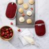 imageKitchenAid Asteroid Pot Holder 2Pack Set Boysenberry Purple 65quotx10quotSmoked Paprika Red