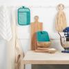 imageKitchenAid Beacon TwoTone NonSlip Pot Holder Set PistachioGraphite Green 7quotx10quot 2 PieceAqua Sky