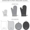 imageKitchenAid Beacon TwoTone NonSlip Pot Holder Set PistachioGraphite Green 7quotx10quot 2 PieceAqua Sky