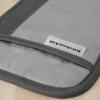 imageKitchenAid Beacon TwoTone NonSlip Pot Holder Set PistachioGraphite Green 7quotx10quot 2 PieceCool GreyFrost Grey