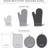 imageKitchenAid Beacon TwoTone NonSlip Pot Holder Set PistachioGraphite Green 7quotx10quot 2 PieceCool GreyFrost Grey