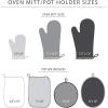 imageKitchenAid Beacon TwoTone NonSlip Pot Holder Set PistachioGraphite Green 7quotx10quot 2 PieceNavyInk