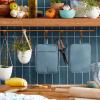 imageKitchenAid Ribbed Soft Silicone Pot Holder Set Ocean Drive 7quotx9quotFog Blue