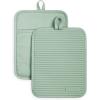 imageKitchenAid Ribbed Soft Silicone Pot Holder Set Ocean Drive 7quotx9quotPistachio