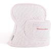 imageKITCHENAID Fitted TiltHead Solid Stand Mixer Cover with Storage Pocket Quilted 100 Cotton Onyx Black 144quotx18quotx10quotHibiscus Pink Stripe